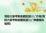 驾校六安考和合肥区别\
