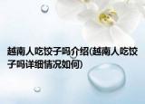 越南人吃饺子吗介绍(越南人吃饺子吗详细情况如何)