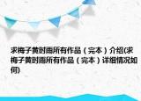求梅子黄时雨所有作品（完本）介绍(求梅子黄时雨所有作品（完本）详细情况如何)