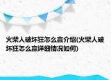 火柴人破坏狂怎么赢介绍(火柴人破坏狂怎么赢详细情况如何)