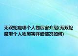 无双蛇魔哪个人物厉害介绍(无双蛇魔哪个人物厉害详细情况如何)
