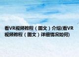 看VR视频教程（图文）介绍(看VR视频教程（图文）详细情况如何)