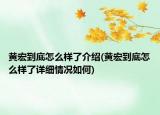 黄宏到底怎么样了介绍(黄宏到底怎么样了详细情况如何)
