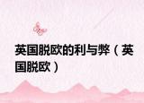 英国脱欧的利与弊（英国脱欧）