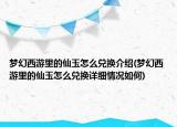 梦幻西游里的仙玉怎么兑换介绍(梦幻西游里的仙玉怎么兑换详细情况如何)
