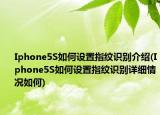 Iphone5S如何设置指纹识别介绍(Iphone5S如何设置指纹识别详细情况如何)