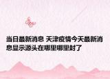 当日最新消息 天津疫情今天最新消息显示源头在哪里哪里封了