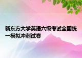 新东方大学英语六级考试全国统一模拟冲刺试卷