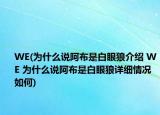 WE(为什么说阿布是白眼狼介绍 WE 为什么说阿布是白眼狼详细情况如何)
