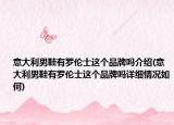 意大利男鞋有罗伦士这个品牌吗介绍(意大利男鞋有罗伦士这个品牌吗详细情况如何)