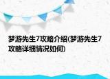 梦游先生7攻略介绍(梦游先生7攻略详细情况如何)