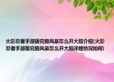 火影忍者手游版究极风暴怎么开大招介绍(火影忍者手游版究极风暴怎么开大招详细情况如何)