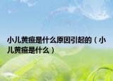 小儿黄疸是什么原因引起的（小儿黄疸是什么）