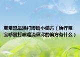 宝宝流鼻涕打喷嚏小偏方（治疗宝宝感冒打喷嚏流鼻涕的偏方有什么）