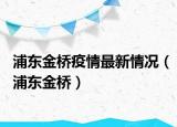 浦东金桥疫情最新情况（浦东金桥）