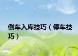 倒车入库技巧（停车技巧）