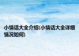 小情话大全介绍(小情话大全详细情况如何)