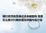 银行房贷面签通过还会被拒吗 需要怎么做才行具体情况详细内容介绍