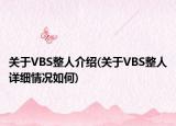 关于VBS整人介绍(关于VBS整人详细情况如何)