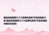 谁能给我推荐几个大型单机游戏?开放类型的介绍(谁能给我推荐几个大型单机游戏?开放类型的详细情况如何)