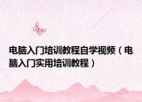 电脑入门培训教程自学视频（电脑入门实用培训教程）