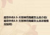 魔怨外传3.5-天怒神罚隐藏怎么选介绍(魔怨外传3.5-天怒神罚隐藏怎么选详细情况如何)
