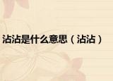 沾沾是什么意思（沾沾）