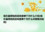 现在最烧钱的游戏是哪个为什么介绍(现在最烧钱的游戏是哪个为什么详细情况如何)