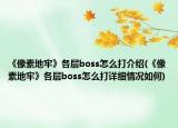 《像素地牢》各层boss怎么打介绍(《像素地牢》各层boss怎么打详细情况如何)