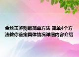 金丝玉鉴别最简单方法 简单4个方法教你鉴定具体情况详细内容介绍