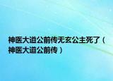 神医大道公前传无玄公主死了（神医大道公前传）