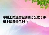 手机上网流量包到期怎么续（手机上网流量包3G）