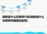 轻粉是什么玩意啊介绍(轻粉是什么玩意啊详细情况如何)