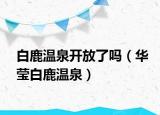 白鹿温泉开放了吗（华莹白鹿温泉）