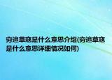 穷追草寇是什么意思介绍(穷追草寇是什么意思详细情况如何)