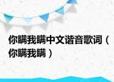 你瞒我瞒中文谐音歌词（你瞒我瞒）