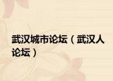 武汉城市论坛（武汉人论坛）