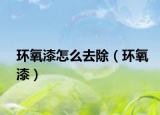 环氧漆怎么去除（环氧漆）