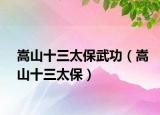 嵩山十三太保武功（嵩山十三太保）