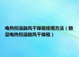 电热恒温鼓风干燥箱使用方法（数显电热恒温鼓风干燥箱）