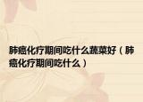 肺癌化疗期间吃什么蔬菜好（肺癌化疗期间吃什么）