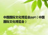 中国国际文化博览会ppt（中国国际文化博览会）
