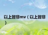 以上皆非mv（以上皆非）
