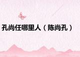 孔尚任哪里人（陈尚孔）