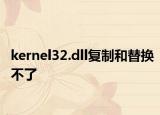 kernel32.dll复制和替换不了