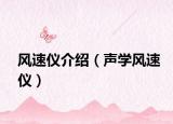 风速仪介绍（声学风速仪）