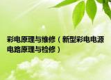 彩电原理与维修（新型彩电电源电路原理与检修）