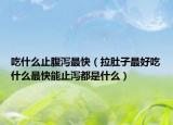 吃什么止腹泻最快（拉肚子最好吃什么最快能止泻都是什么）