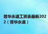 普华永道工资表最新2022（普华永道）