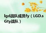 lgd战队成员fy（LGD.sGty战队）